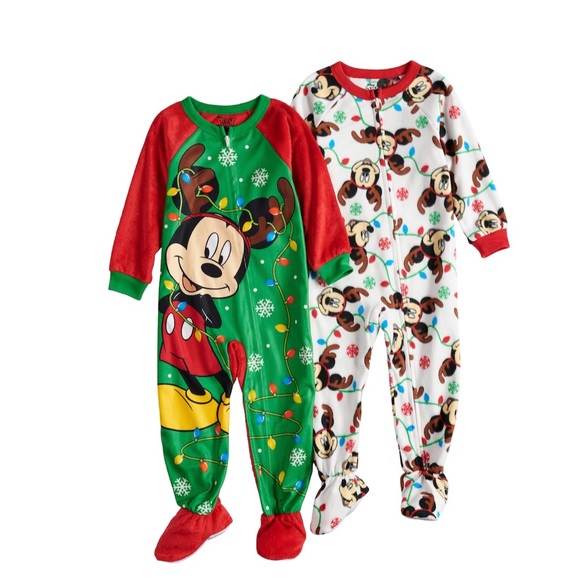 NWT Disney Baby Boy/'s Sz 2T Mickey Mouse Number One Pajamas NEW